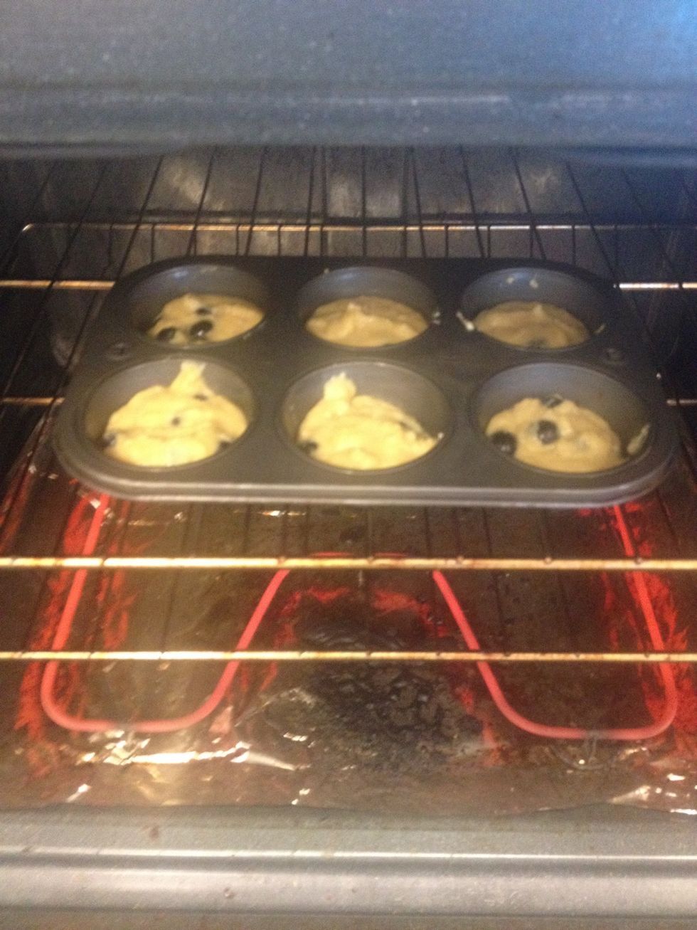 Set in oven for about 20-25 min