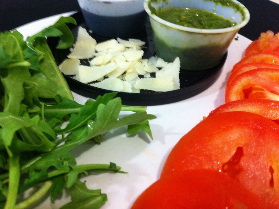 Set ingredients aside and wait on crisping tortilla