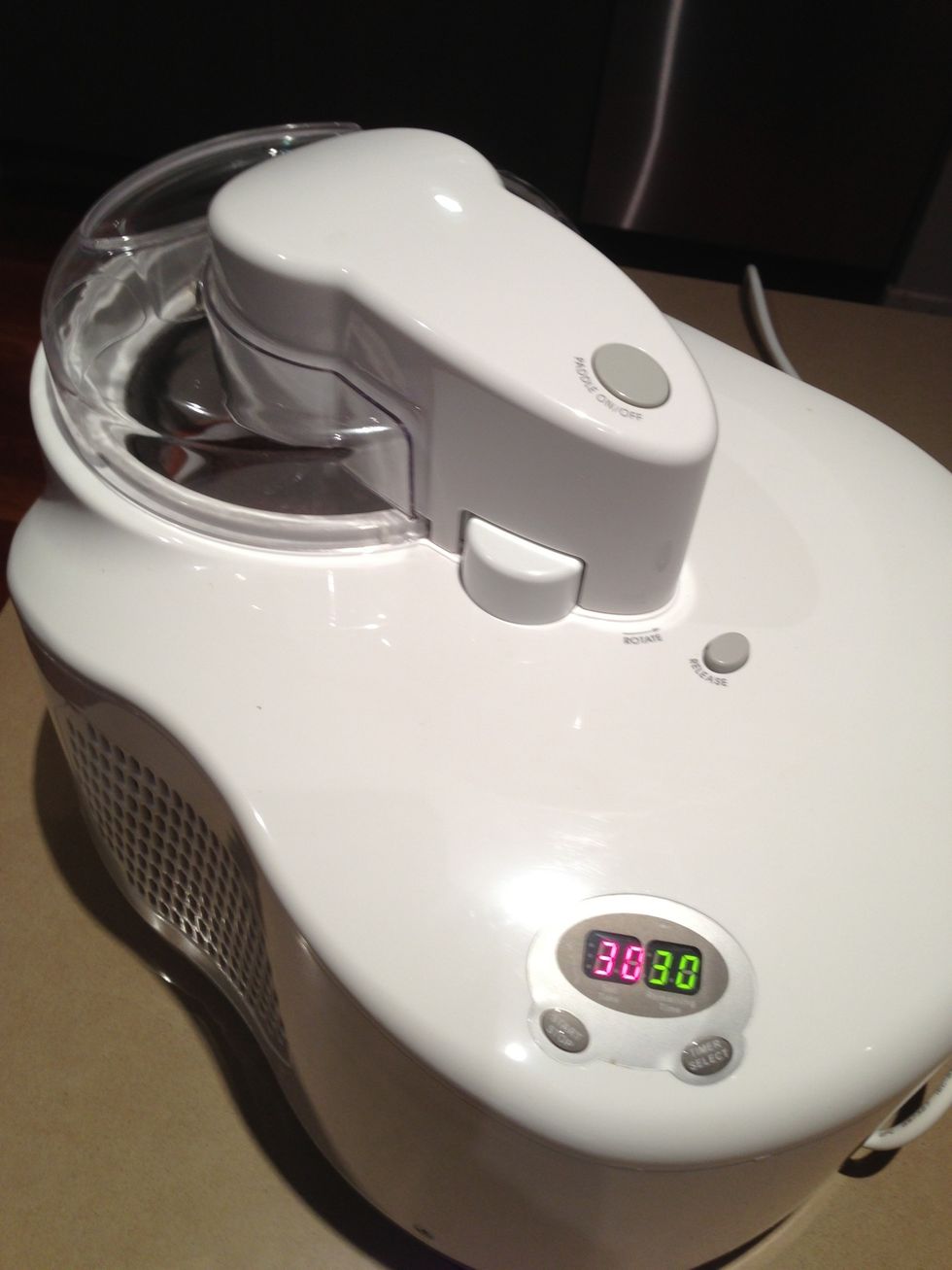 Set machine to run for 30 minutes, it may take less, but once the paddle stops rotating or 30 minutes is up it will be ready