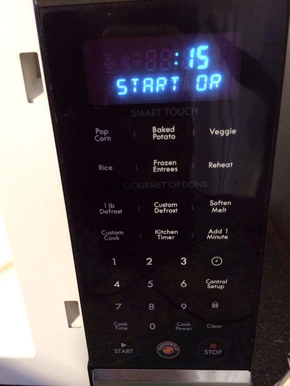 Set Microwave for 15 Seconds, but watch Closely! If mixture starts to bubble over, STOP!