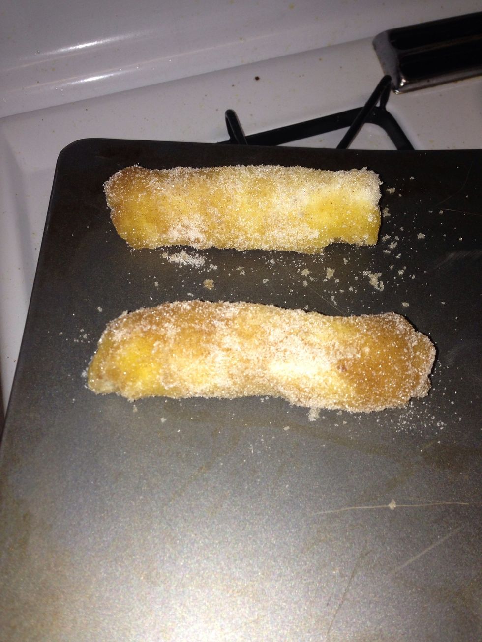 Set on un greased cookie sheet