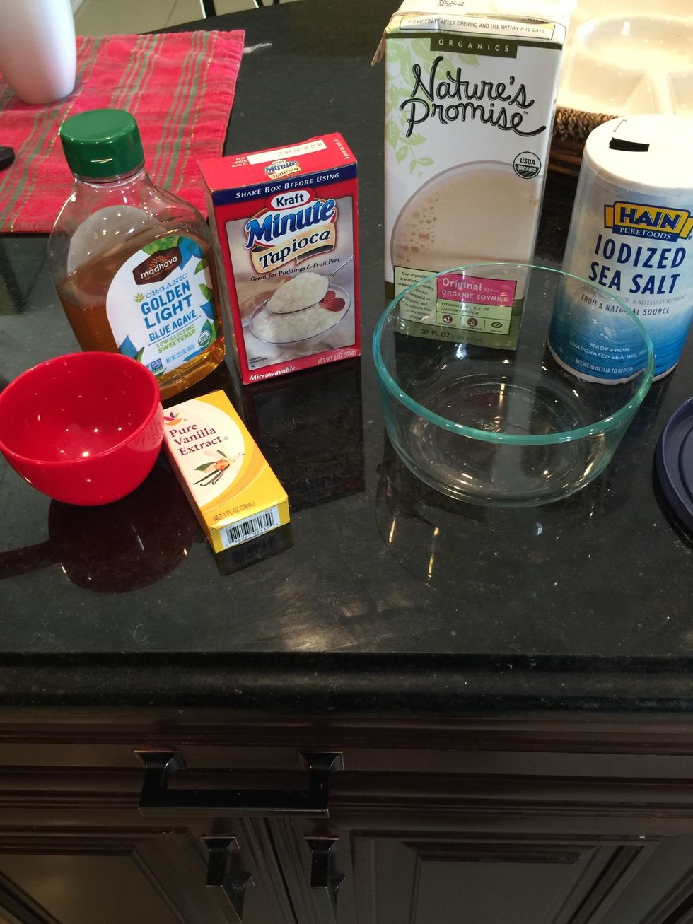 Set out all ingredients.