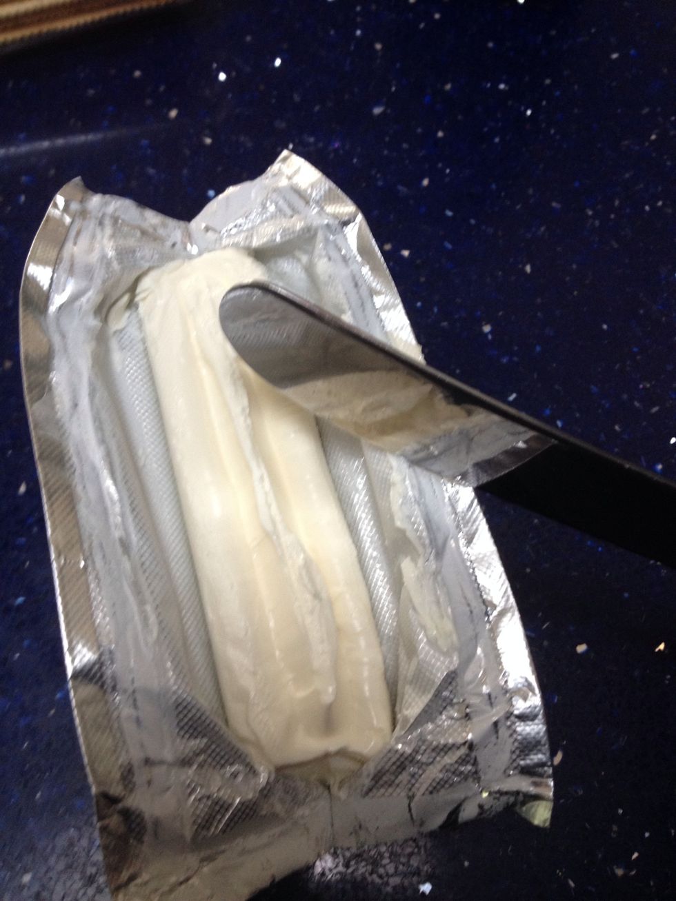 Set out your cream cheese for 1 hour before using it. This is to make it easier to spread.