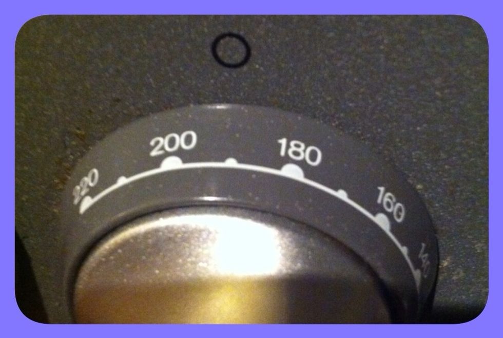 Set oven to 190 degrees c