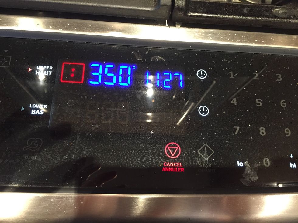 Set oven to 350\u00b0F