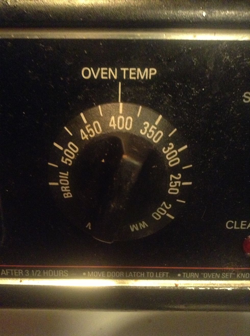Set oven to 400 degrees F