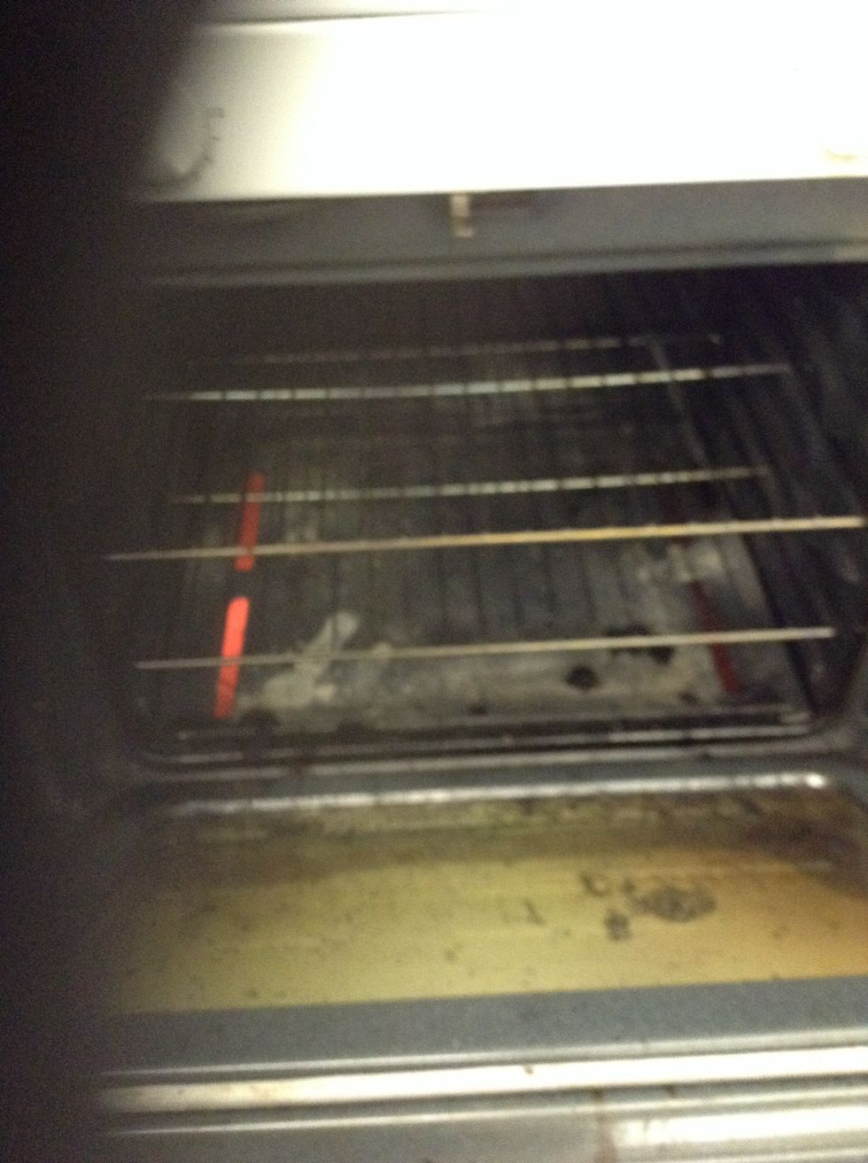 Set oven to 450 degrees, adjust rack to middle position, spread the flour in a shallow dish. Beat the eggs in a second shallow dish. And spread the breadcrumbs in the third.