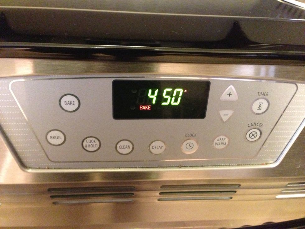 Set oven to 450 degrees