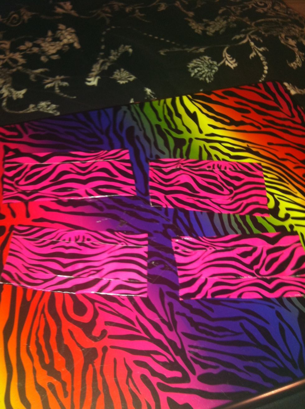 Set the card aside and use the first one that you cut to use as a guide and cut three more, you should get about 5 but only use the first four!