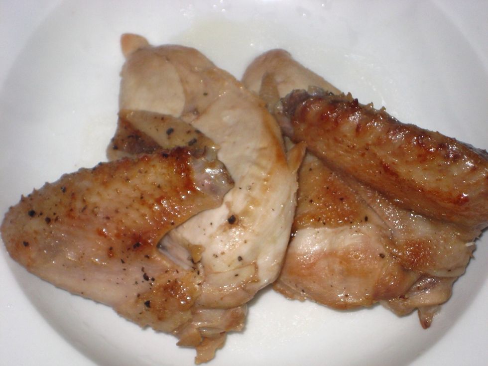 Set the chicken aside.