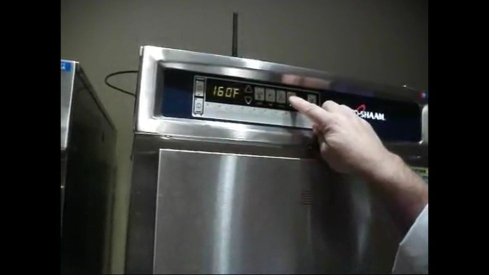 Set the hold temp to 160f.