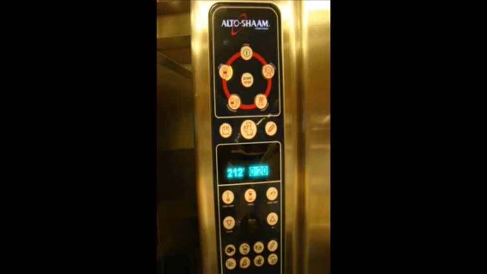 Set the oven for 20 minutes at 212F (100C) in steam mode.