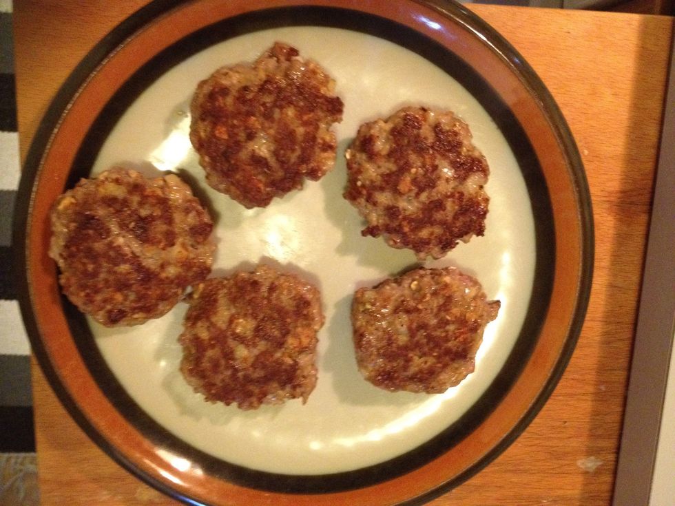 Set the patties aside while making the sauce