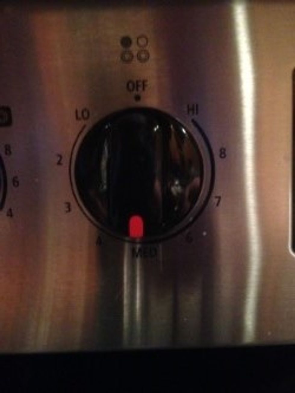 Set the temperature to Medium.