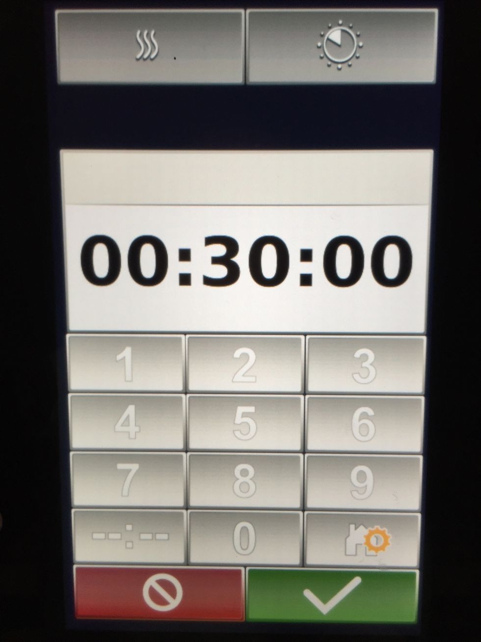 Set the time for cold smoking to 30 minutes.