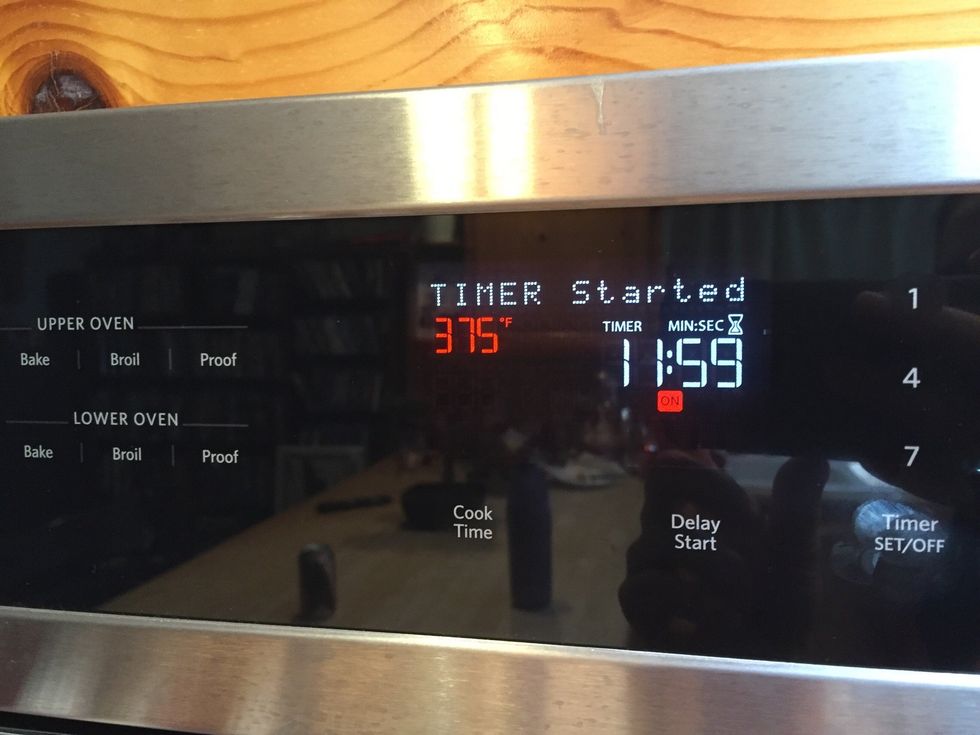 Set the timer for 12 mins. It could need up to 15 to get nice and crispy.