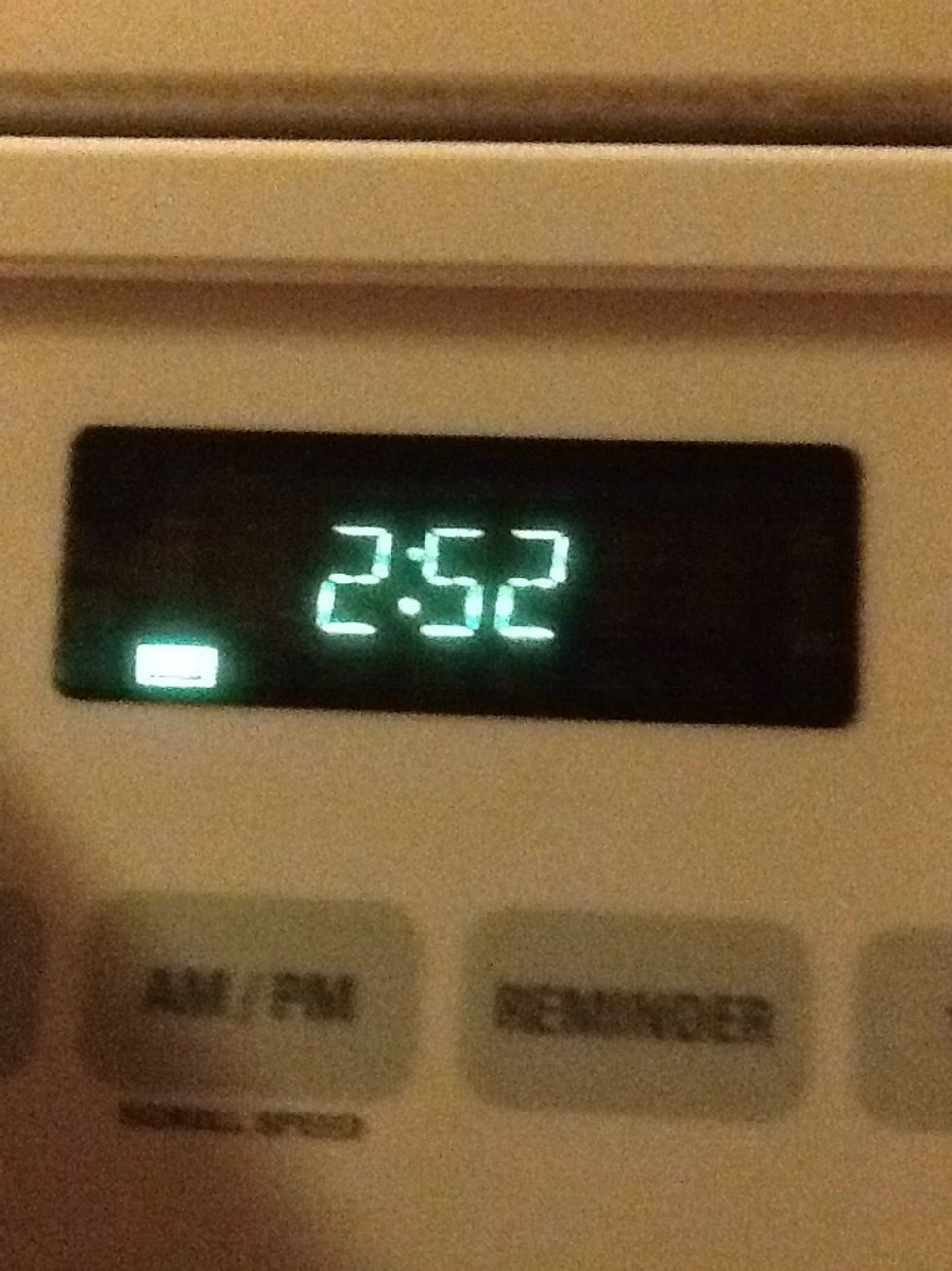 Set the timer for 3 minutes. (Took the picture to late)