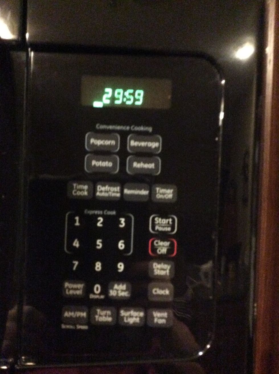 set the timer for 30mins