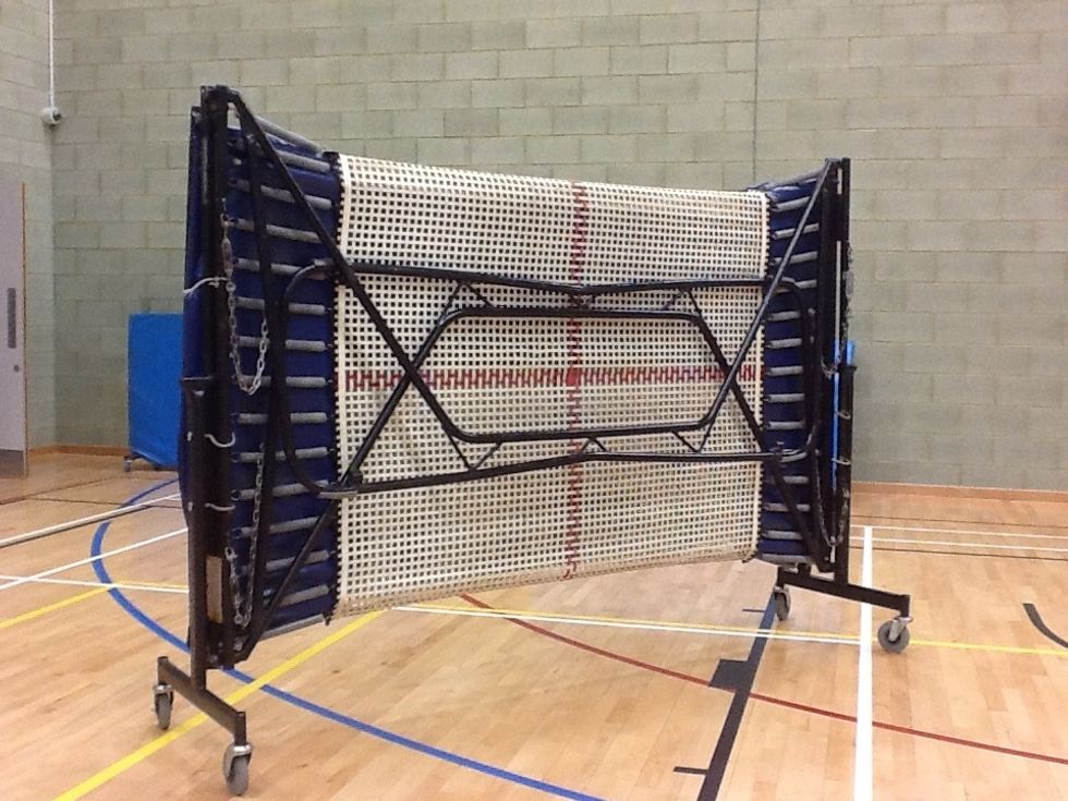 Set the trampoline with sufficient space around it.