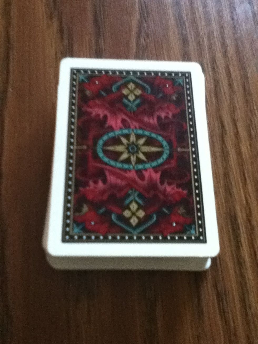 Set there card on top.