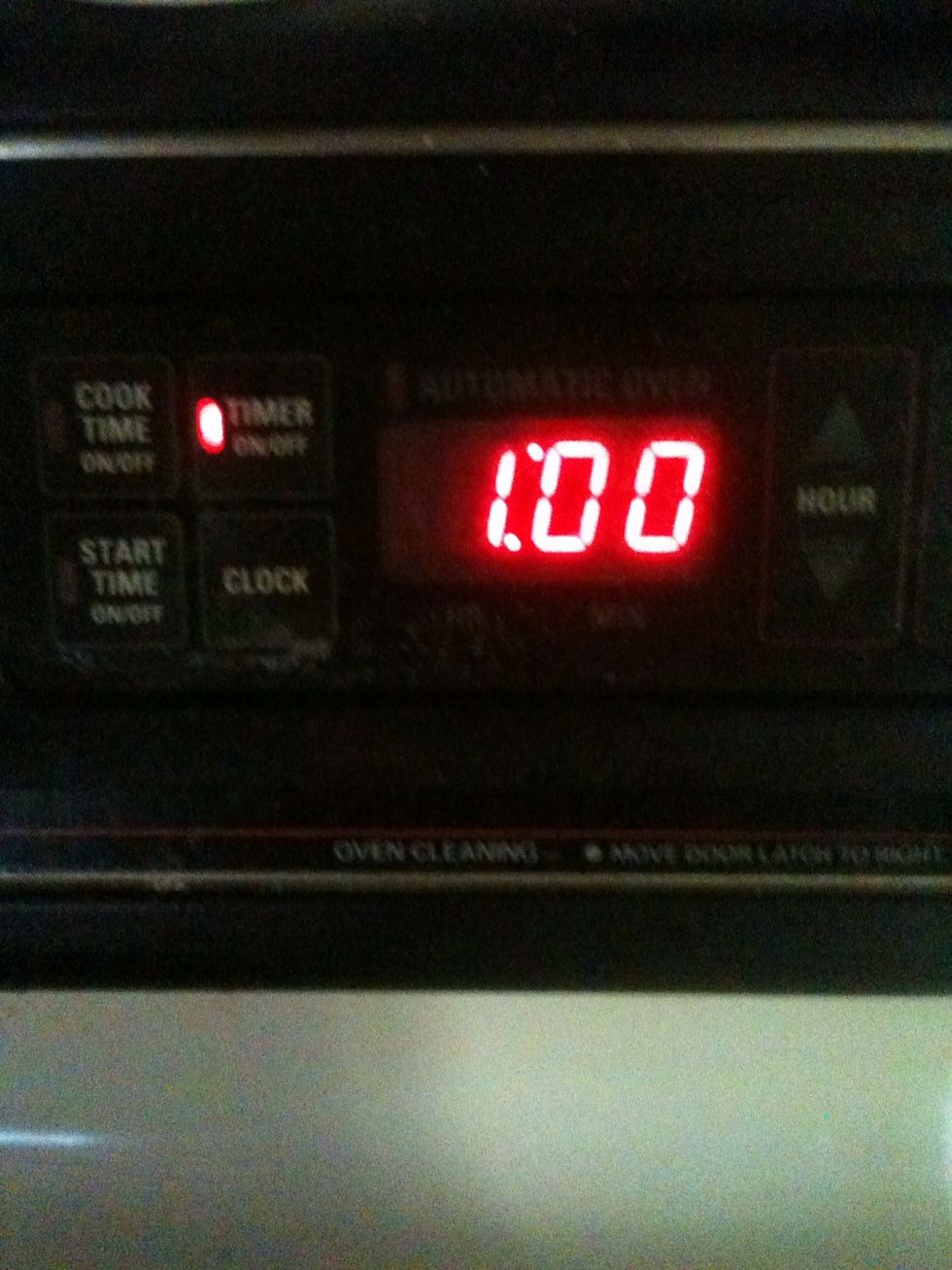 Set timer for 1 hour