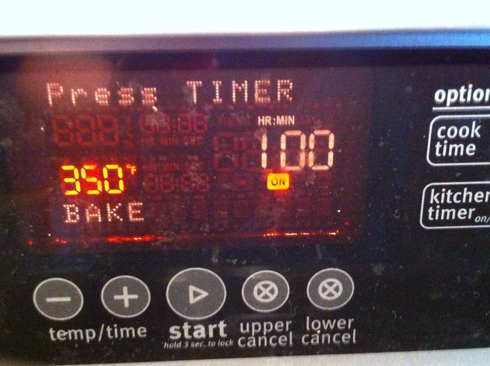 Set timer for 1 hour.