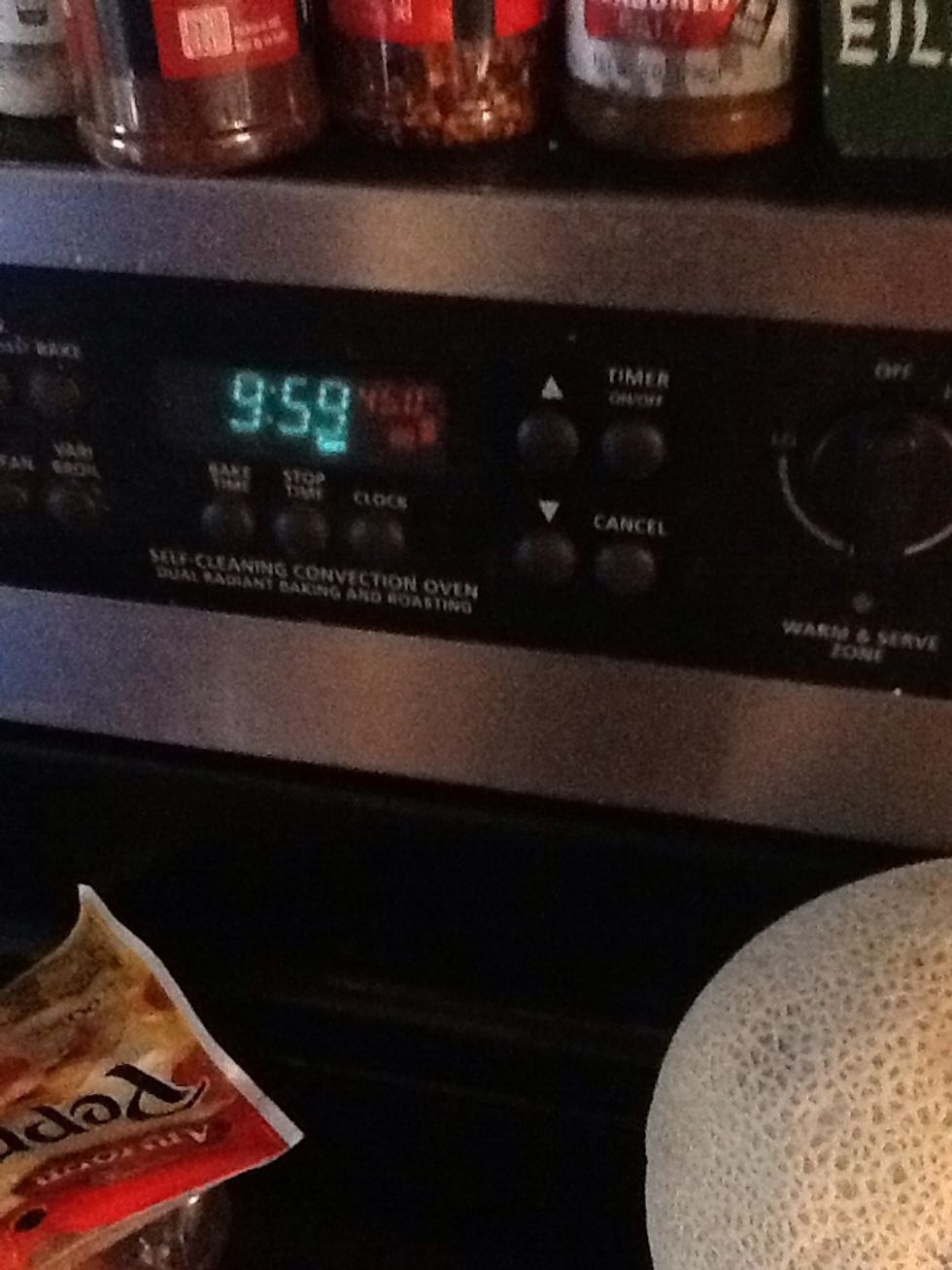 Set timer for 10 minutes.