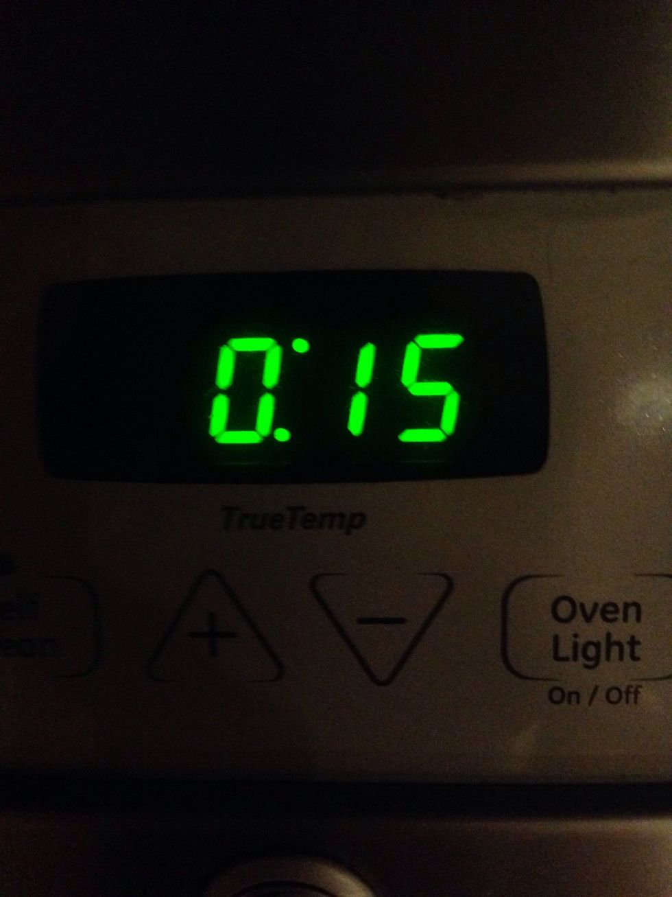 Set timer for 15 minutes and pop them in.