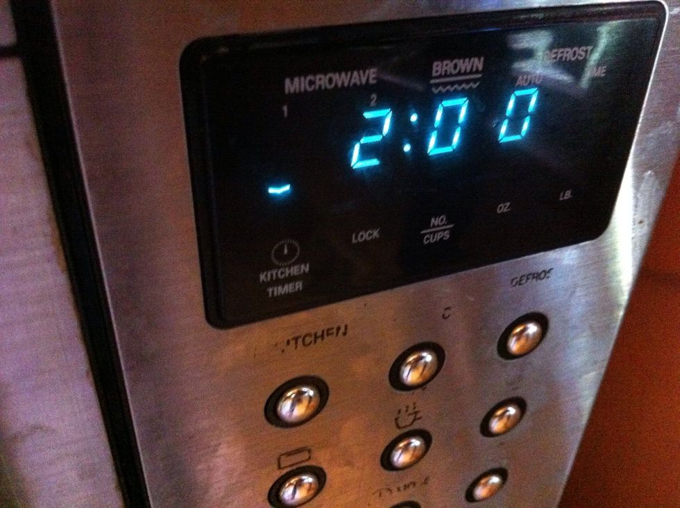Set timer for 2 min again.