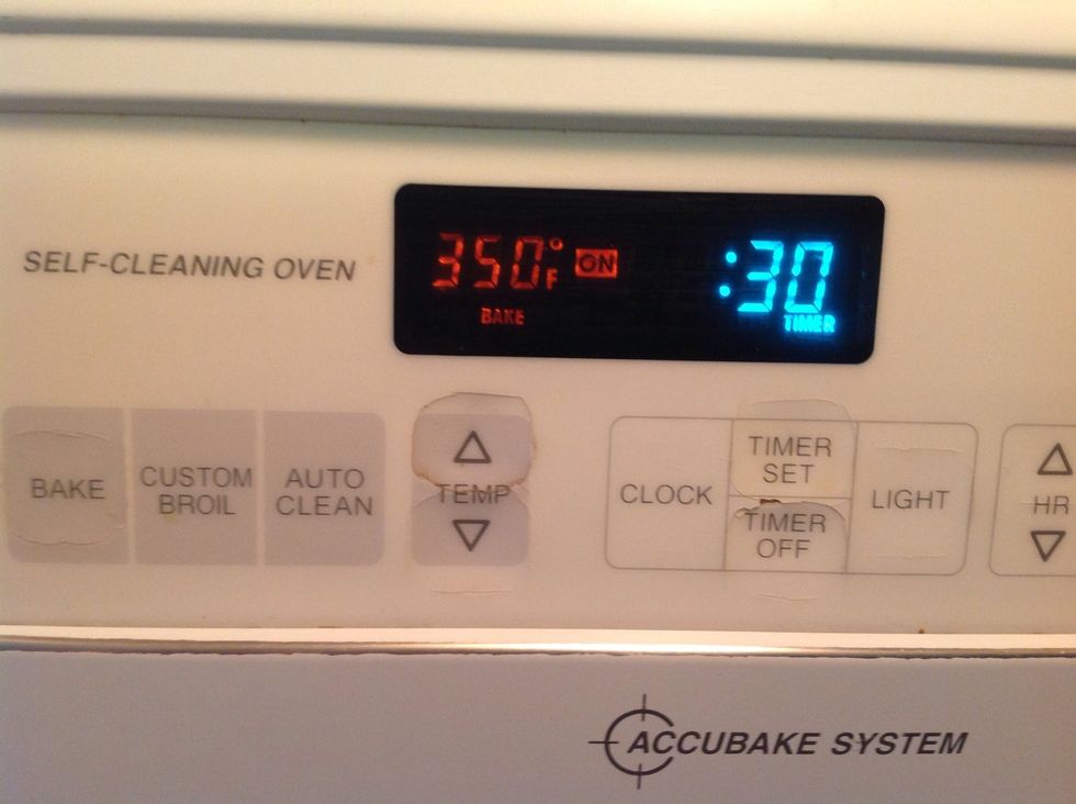 Set timer for 30 minutes, press start.