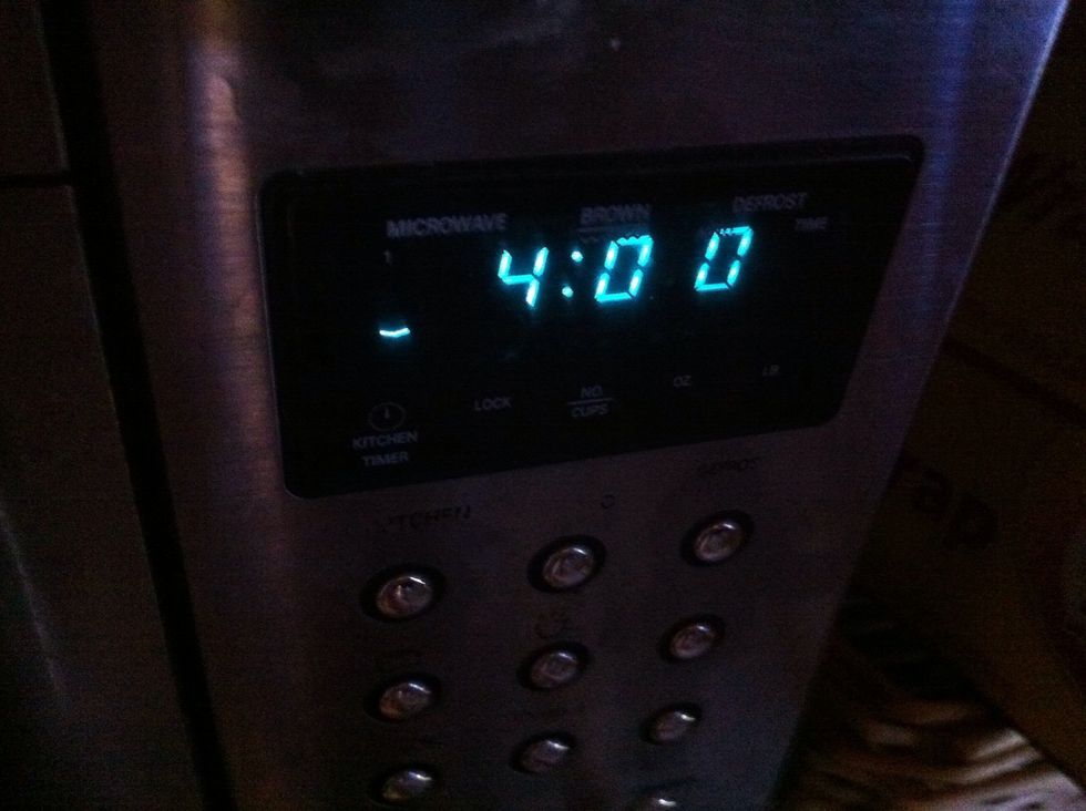 Set timer for 4 min.