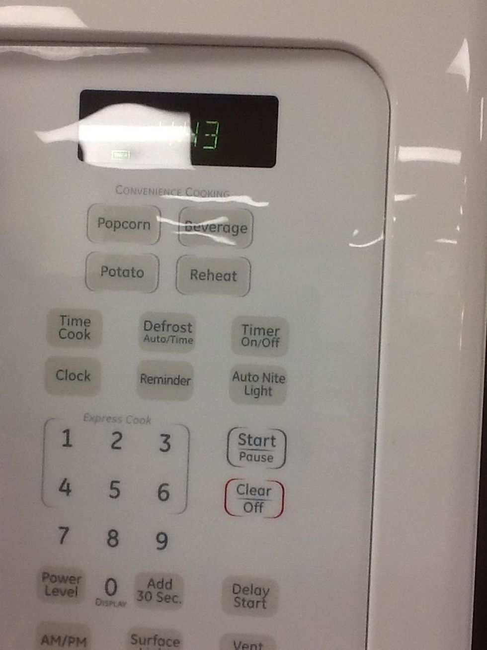 Set timer for 5 minutes