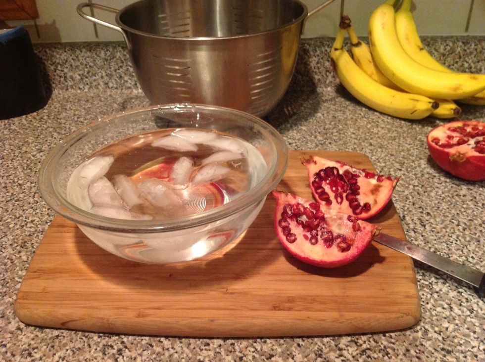 Set up a bowl of cold water