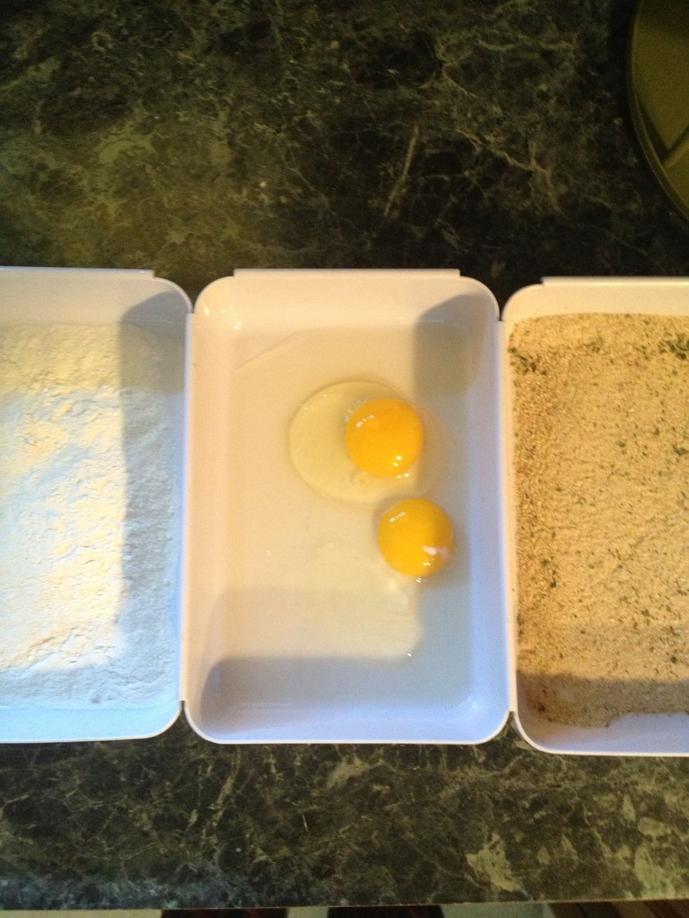 Set up a dipping station. For this you will need 3 bowls