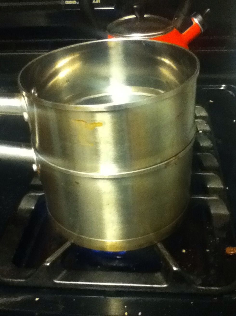 Set up a double boiler.