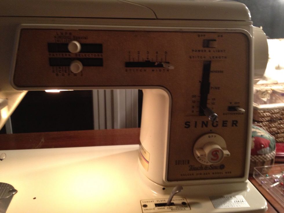 Set up matching thread in the machine.