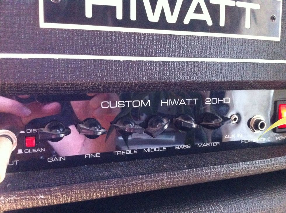 set up your amp for supreme distortion. most metal heads crank the low and high end, but I think that sounds like shit. use some mids you cowards. bump up your gain as well.