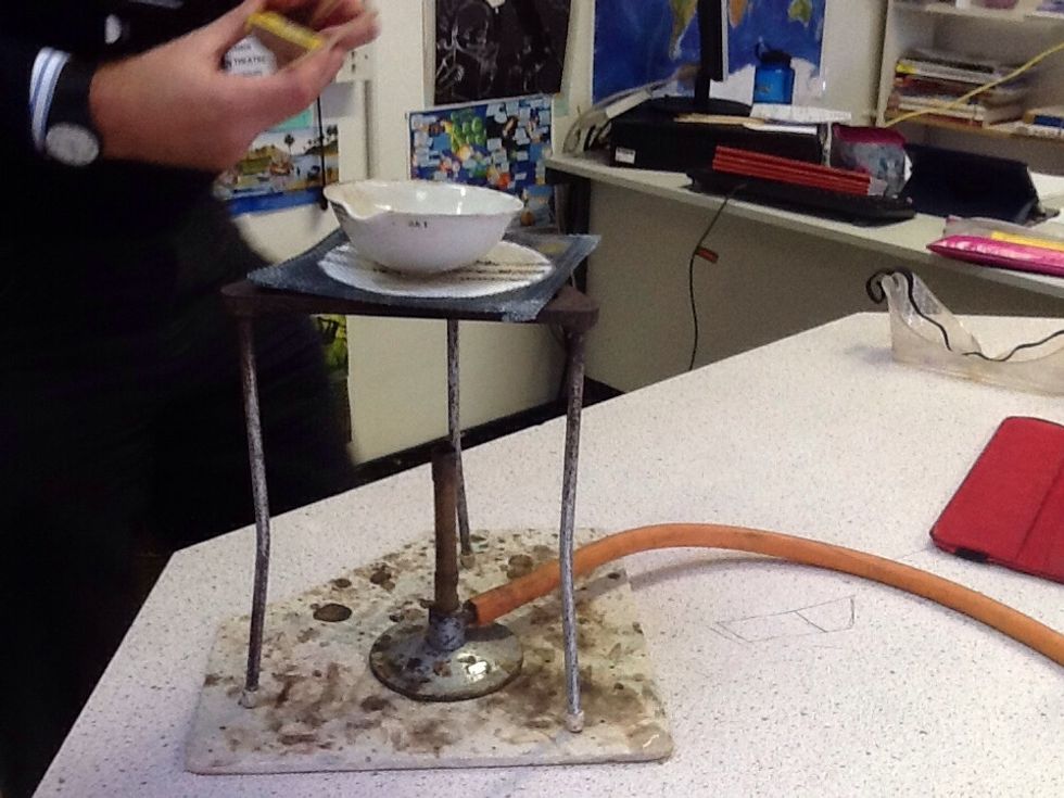 Set up your evaporating process.