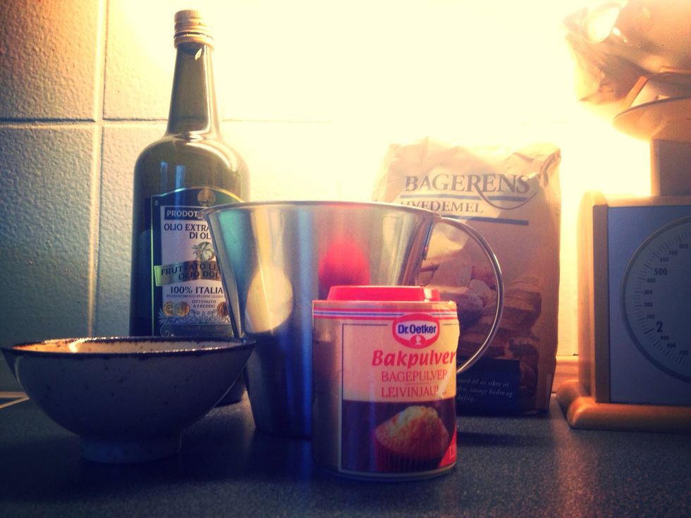 Set your oven to 200 degrees before get your ingredients, as this goes quick!