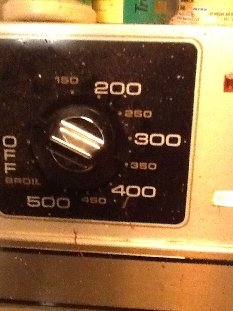 Set your oven to 350