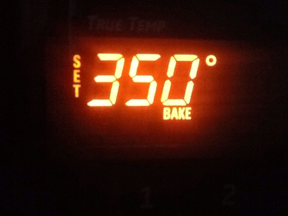 Set your oven to how ever long the package ,you got the clay , tells you ( mine calls for 350 degrees for 14 mins )