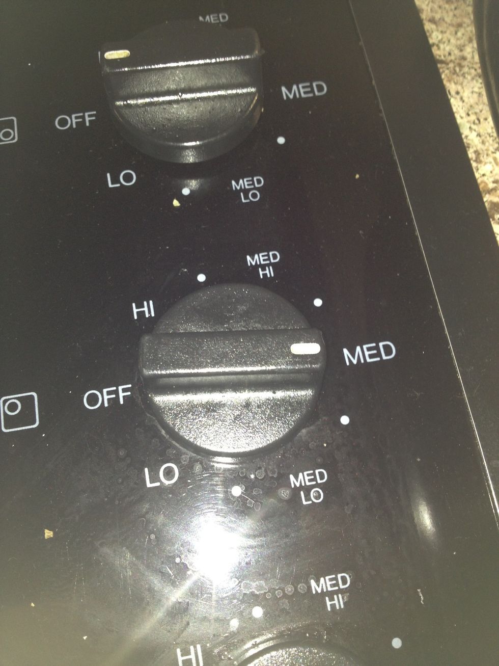 Set your stove to medium