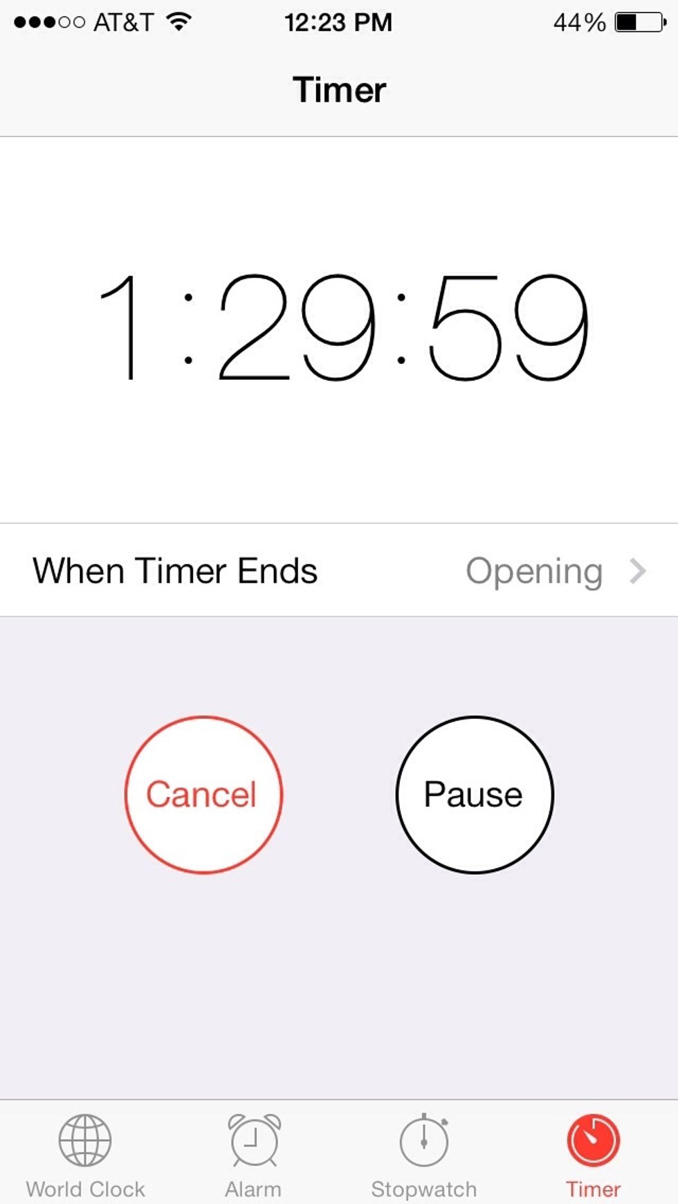 Set your timer and wait....