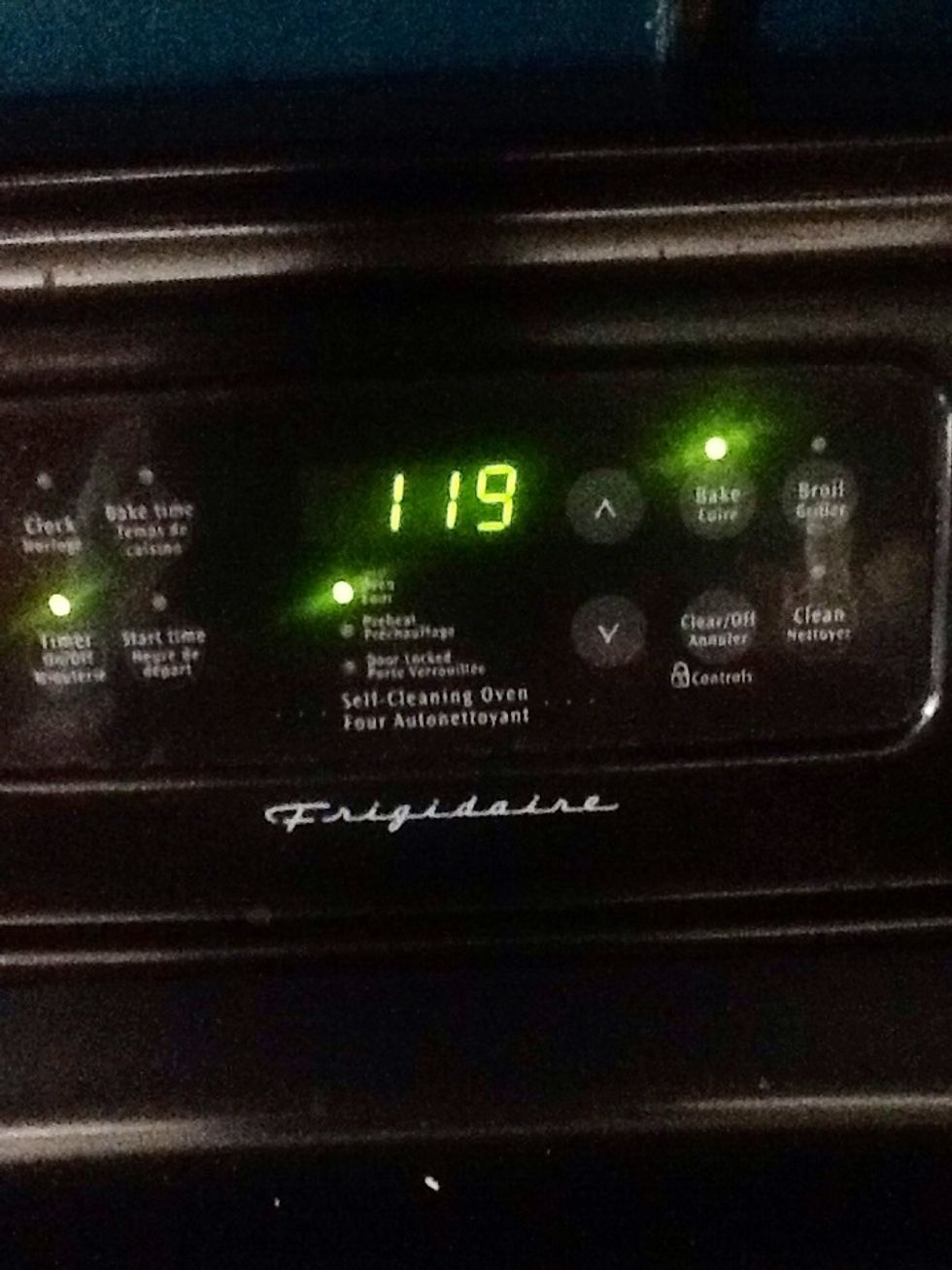 Set your timer for 1 hour and twenty minutes and get those little guys in the oven.