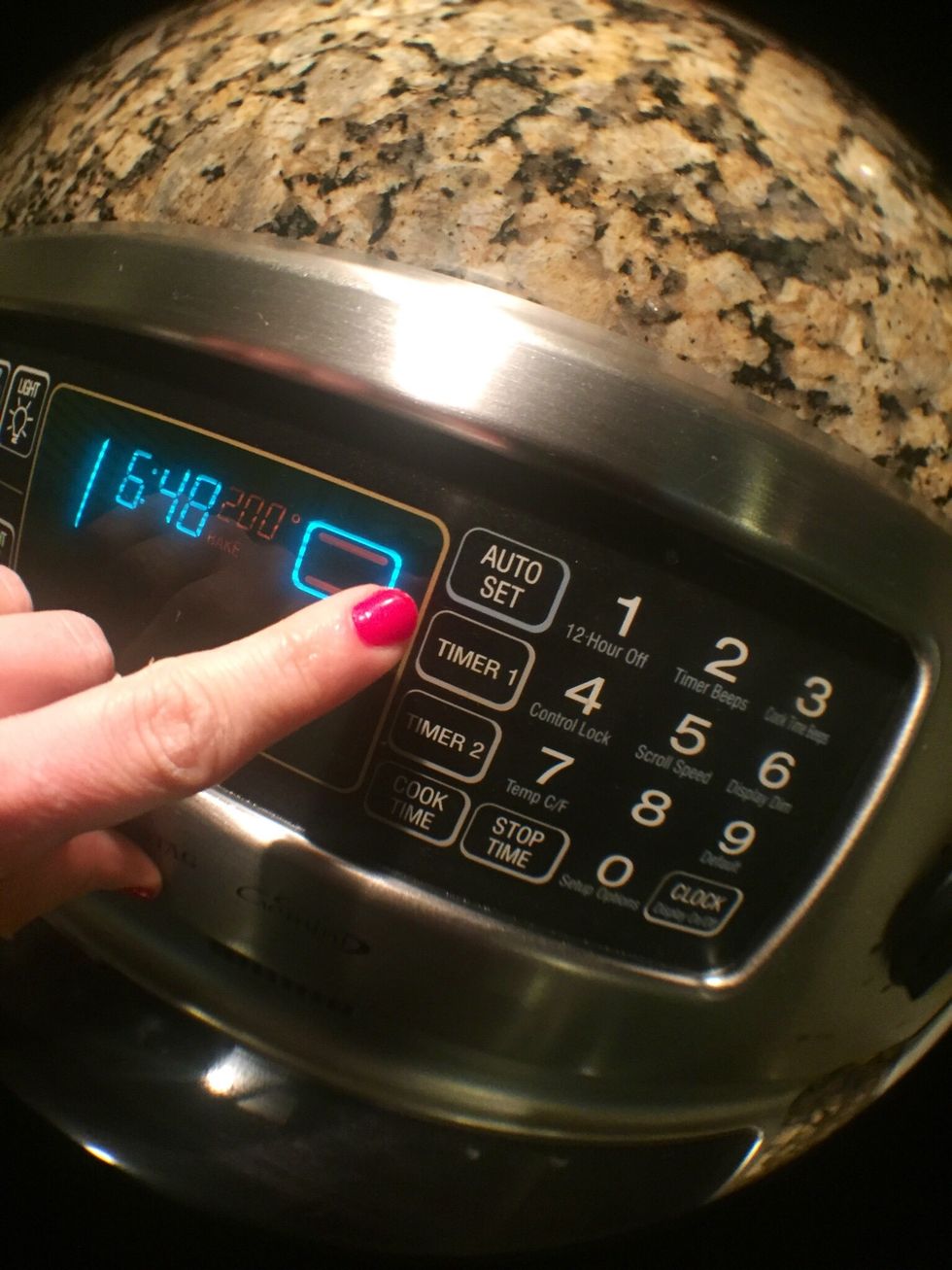 Set Your Timer For 2 hours.....