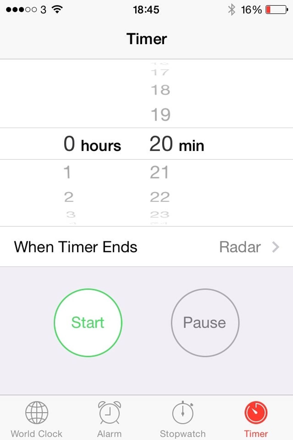 Set your timer. I chose 20 minutes just to check on it. It actually took 30 minutes to bake altogether.