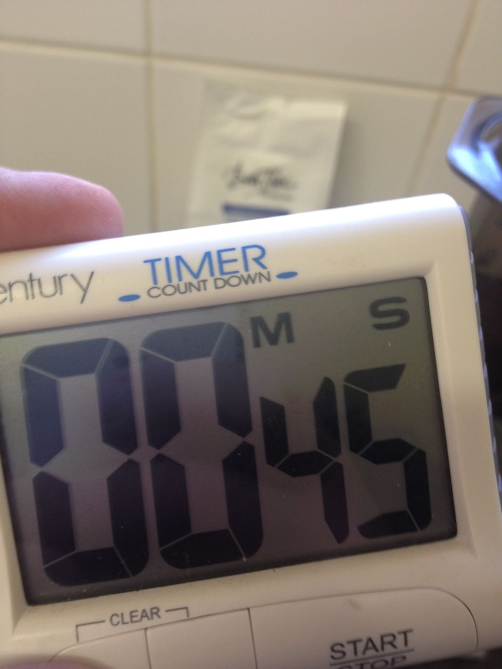 Set your timer to 45 seconds