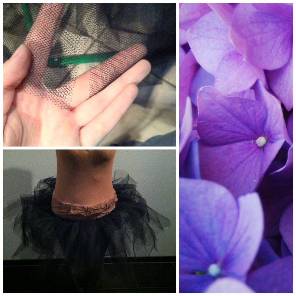 Sew around and make sure to sew every short strip to the wire.