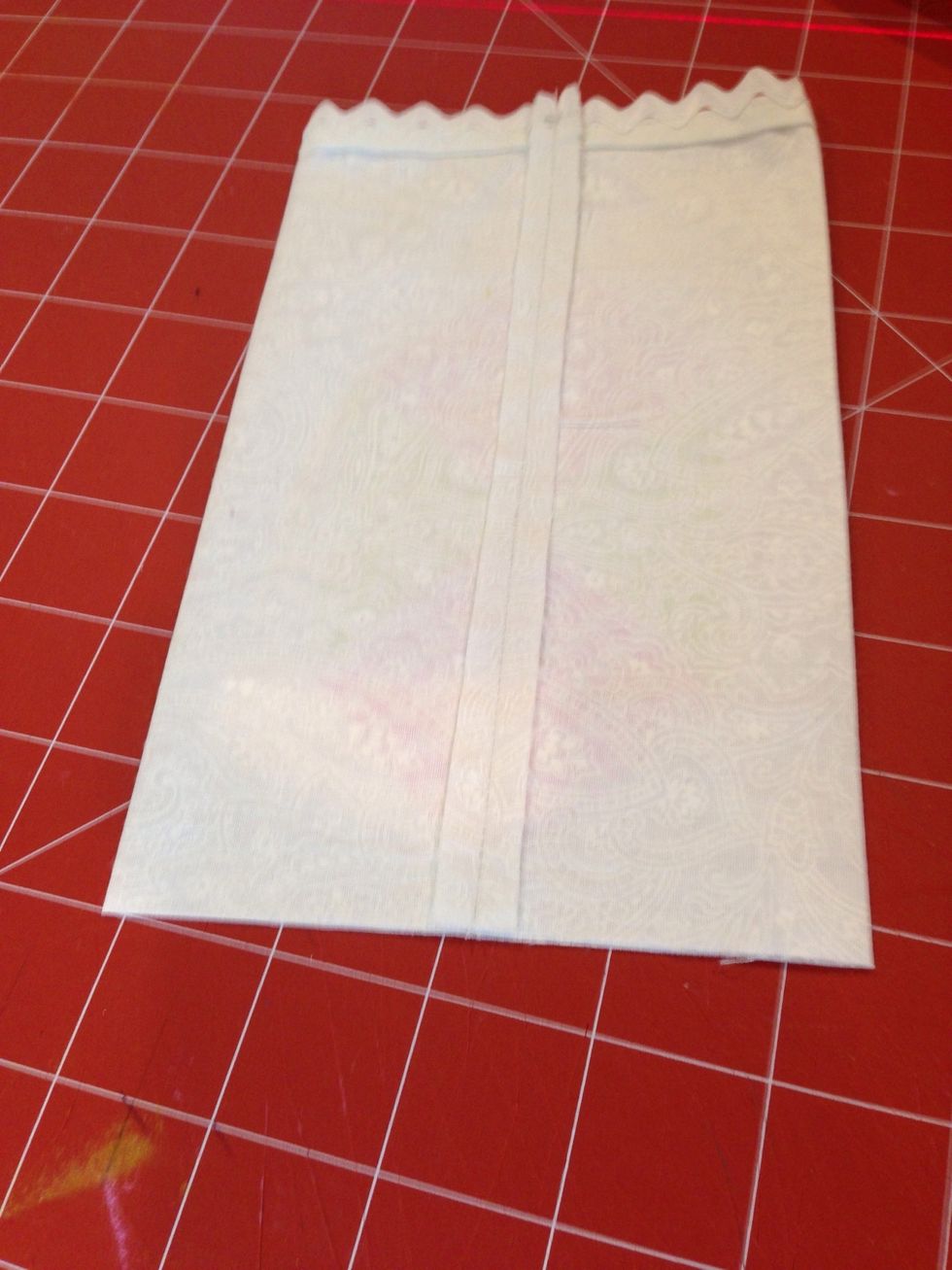 Sew center back seam