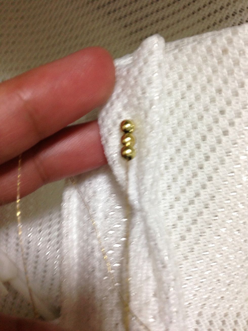 sew first 3 beads first
